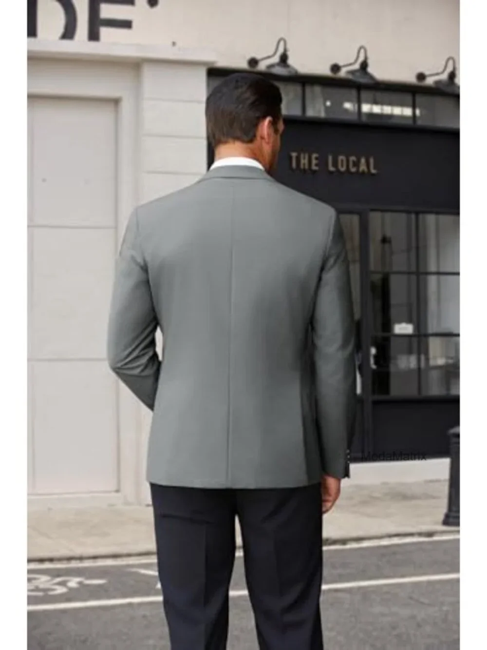 Men's Casual Blazer Suit Jacket Slim Fit Sport Coat Notch Lapel